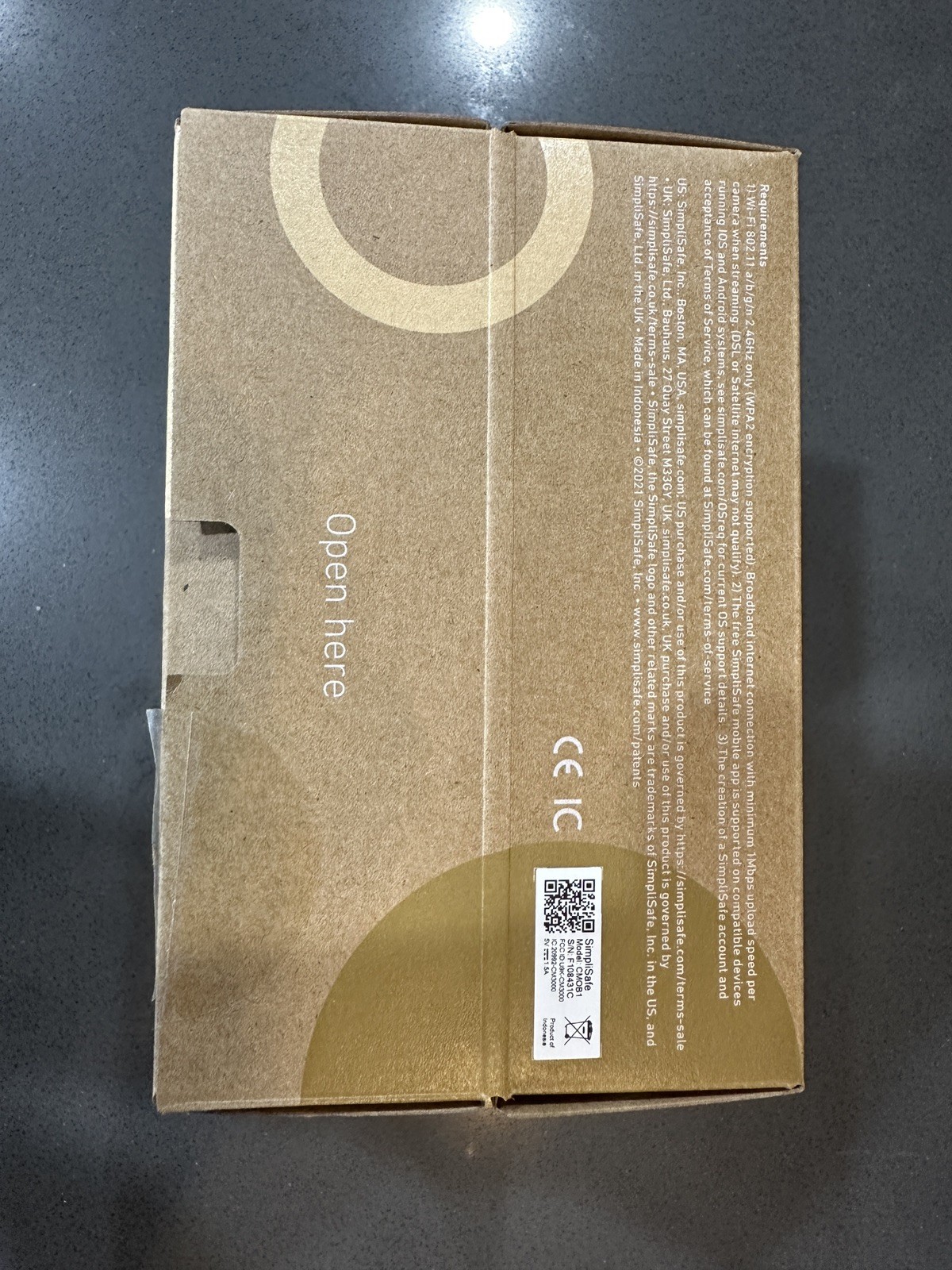 SimpliSafe Wireless Outdoor 1080P Camera White CMOB1 NEW