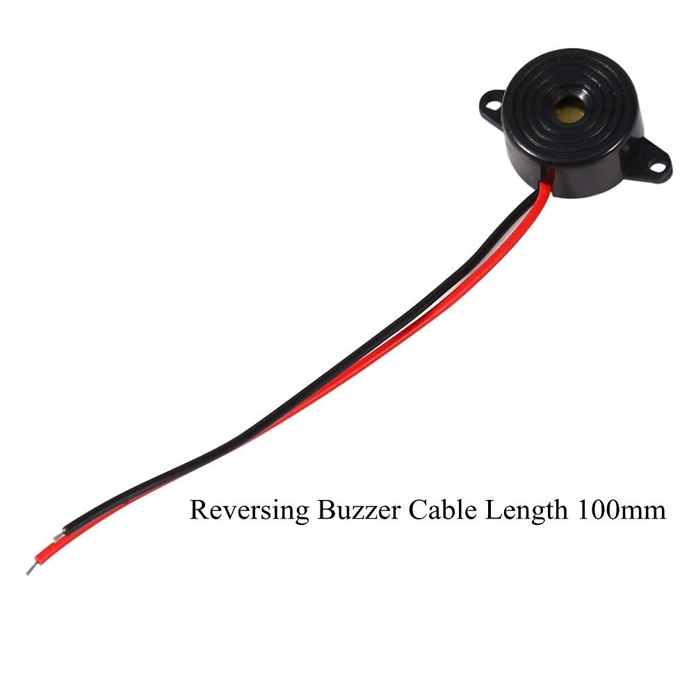 DC 3-24V Buzzer, 12V Piezo Electronic Alarm Buzzer Continuous Sound Beep, Cab…