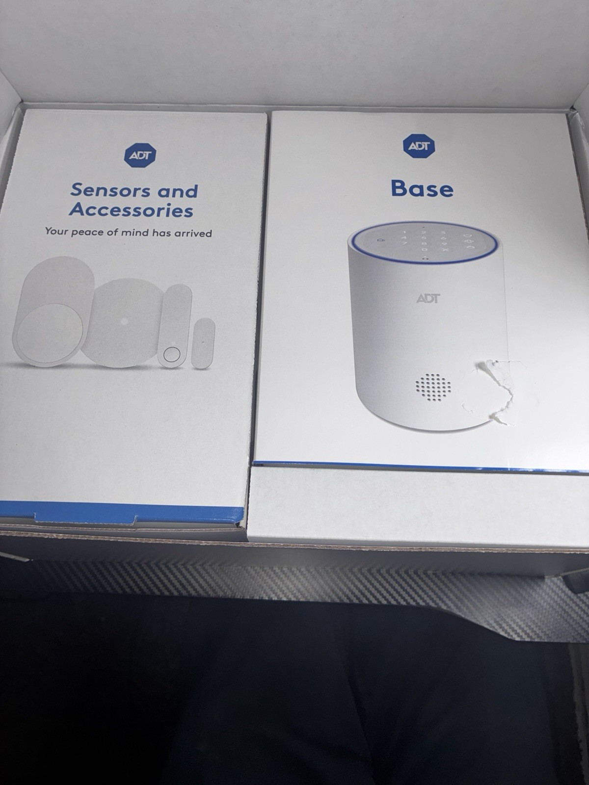 ADT Smart Home Security System 5-Piece Kit Base Station & Sensors (No Doorbell)