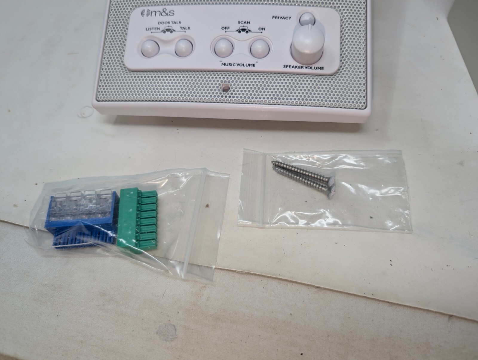 M&S Systems DMC1HRW Flush-mount Rough-In Box Enclosure & DMC1 Room Station