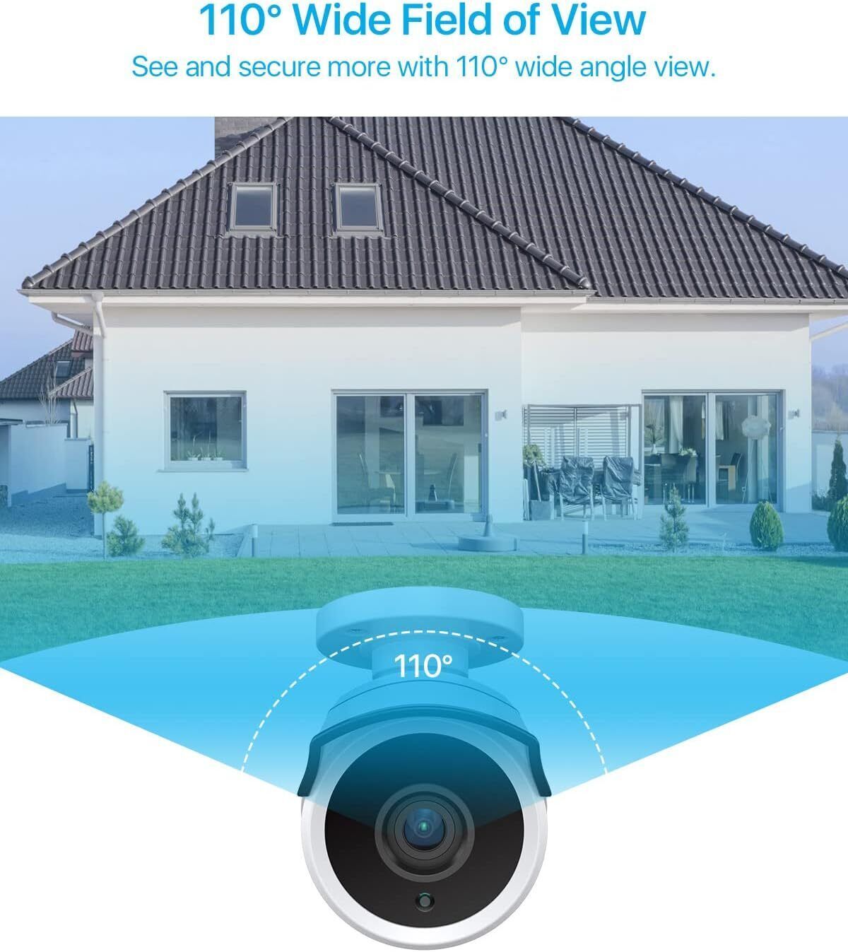 ZOSI 16CH 5MP Security Camera System IP66 AI Motion Detection 24/7 Recording 2TB