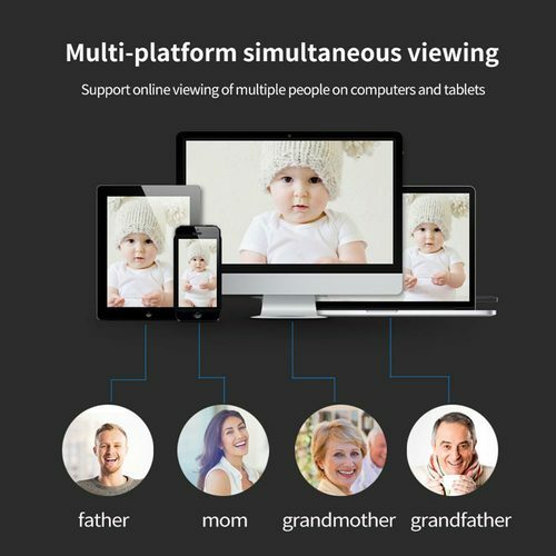 Wireless Digital Zoom 1080P PTZ WiFi IP Outdoor Camera SP Two-Way Audio 24h128GB