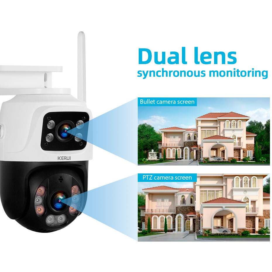 3PACK 6MP Home Security CCTV Video Surveillance Camera Outdoor Human Detection