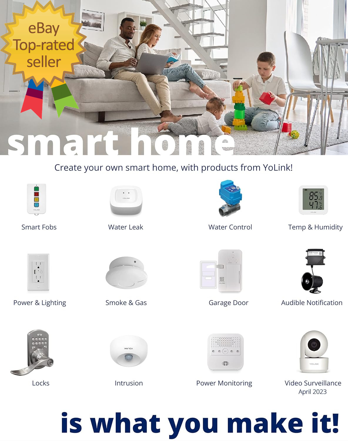 Outdoor Security Siren & Smart Alarm Controller Kit – Loud 110 Db Wireless