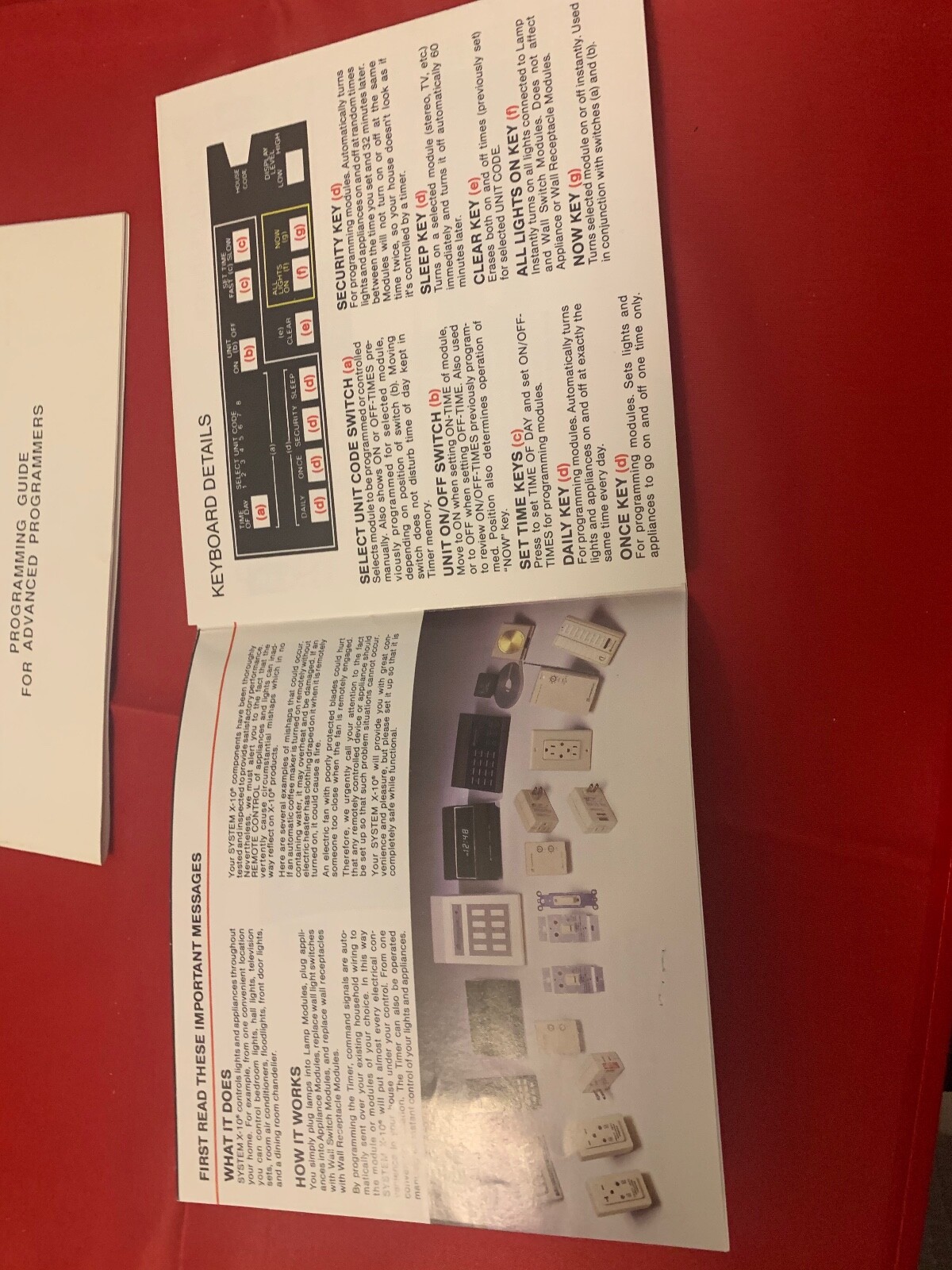 POWERHOUSE X-10 SECURITY TIMERS BOOKLETS MANUALS vintage