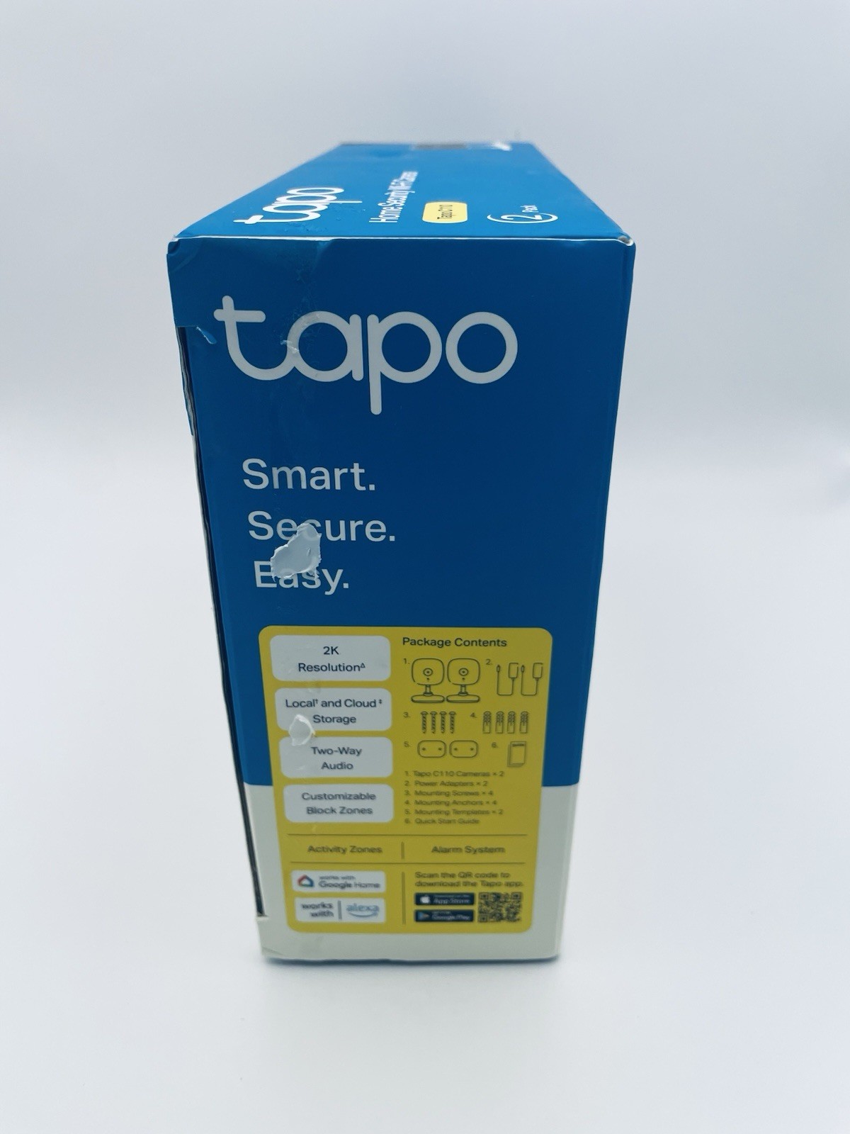 TP-Link Tapo 2K Security Camera 2-Pack (Tapo C110P2) – OPEN BOX