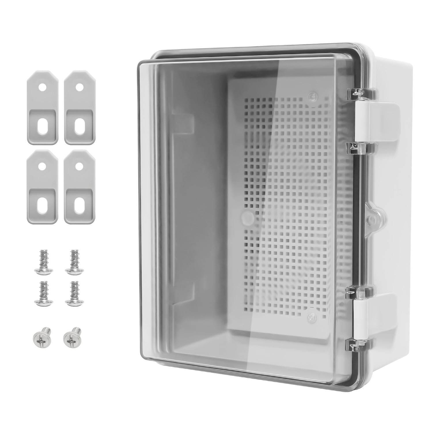 LMioEtool ABS Plastic Dustproof Waterproof 8.7″ x 6.7″ x 4.3″, Clear Cover