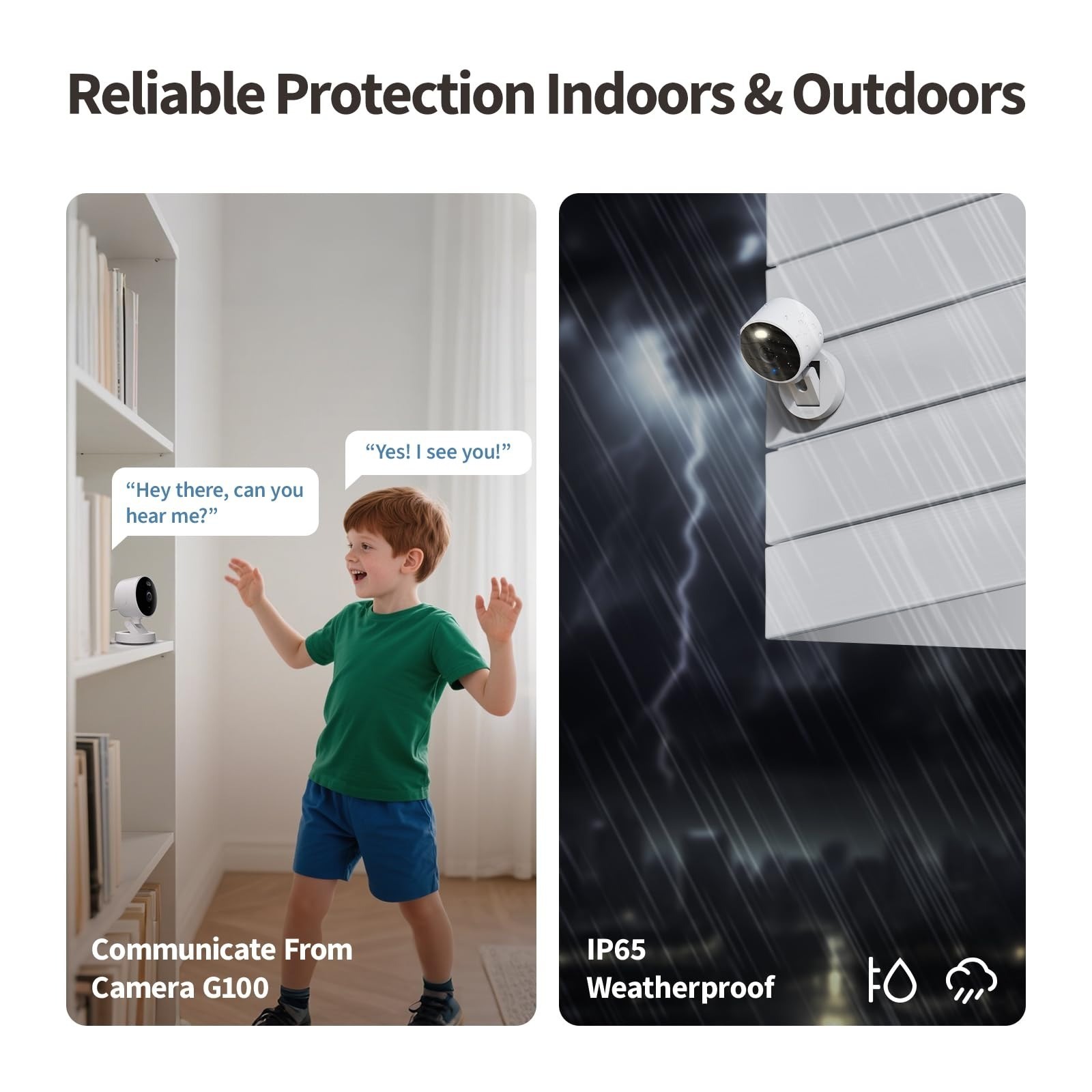 Aqara G100 2K Indoor/Outdoor Security Camera, HomeKit, Alexa, Google