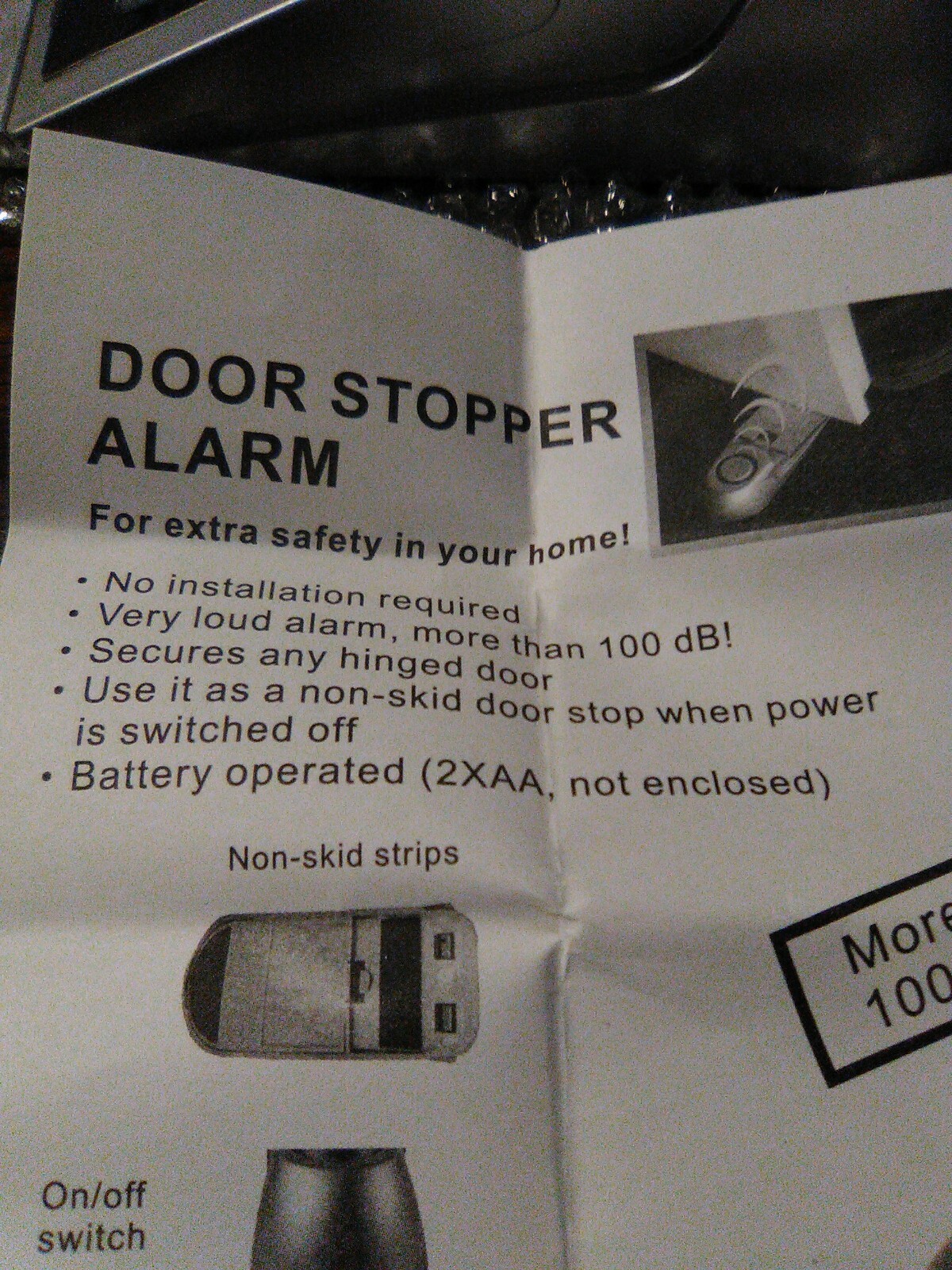 Door stopper alarm