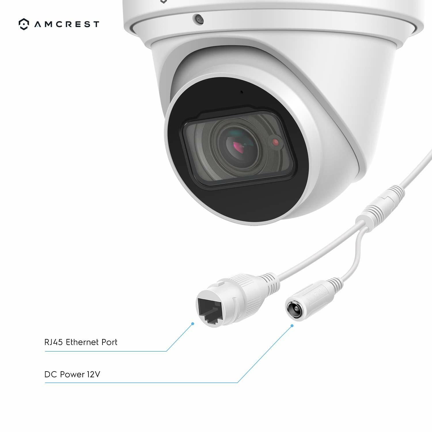 Amcrest 4K PoE Security IP Camera 4X Optical Zoom 8MP Motorized Lens Renewed