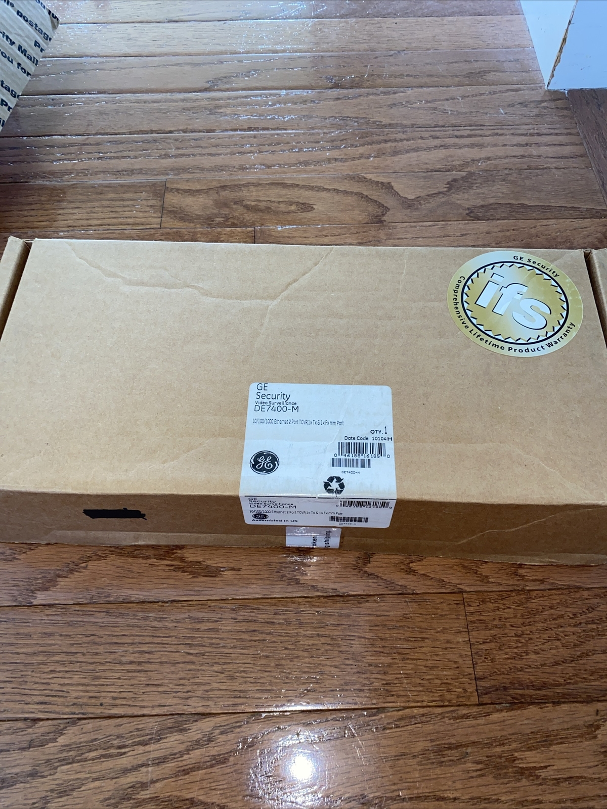 New in a sealed Box GE Interlogix IFS DE7400-M 2-Port Gigabit Ethernet Media
