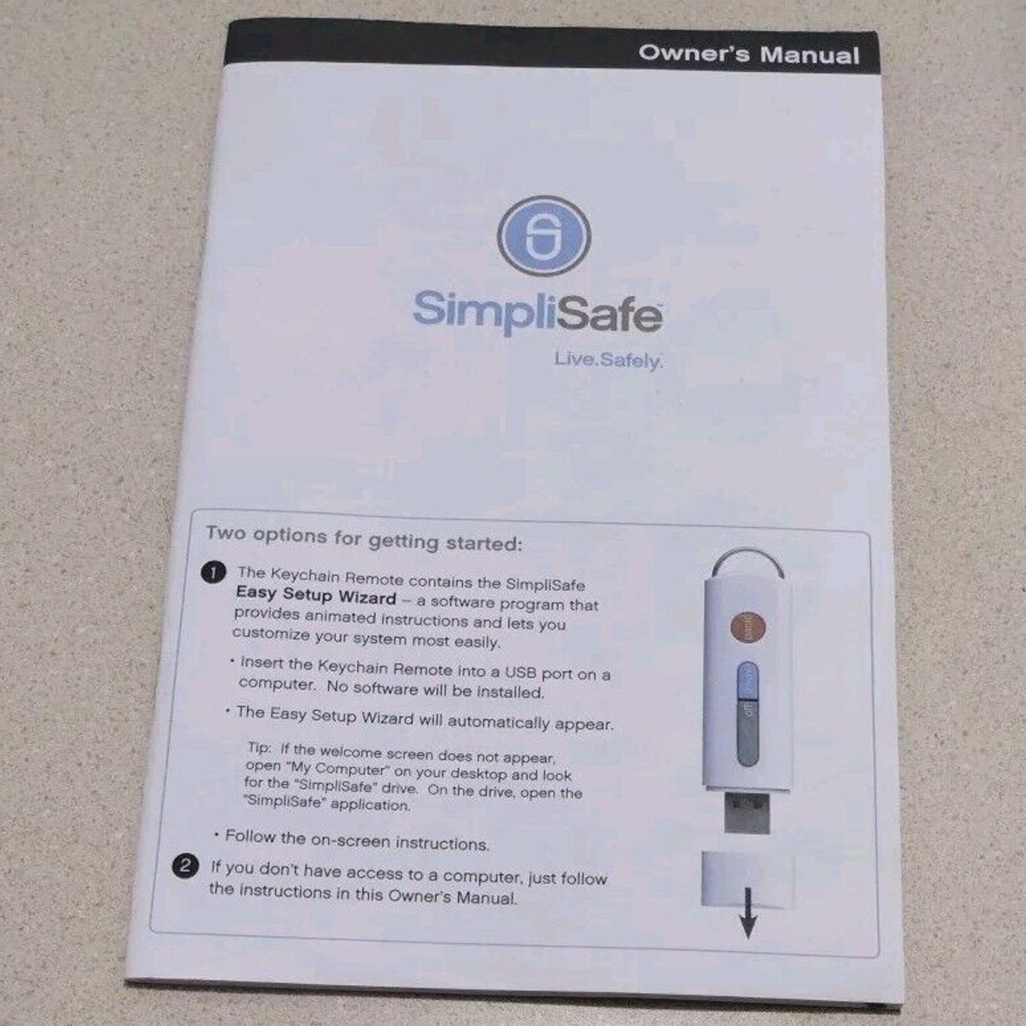 SimpliSafe Base Station BS2000 Key Pad Motion Sensor 3x Entry Sensors Manual NIB