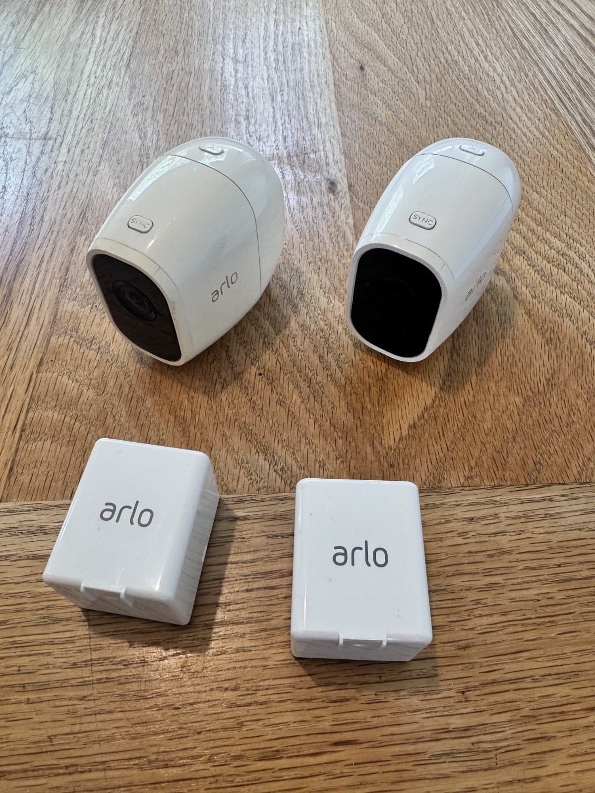 (Untested) Arlo Pro 2 VMC4030P 1080p HD Security Cameras Lot of 2 with Batteries