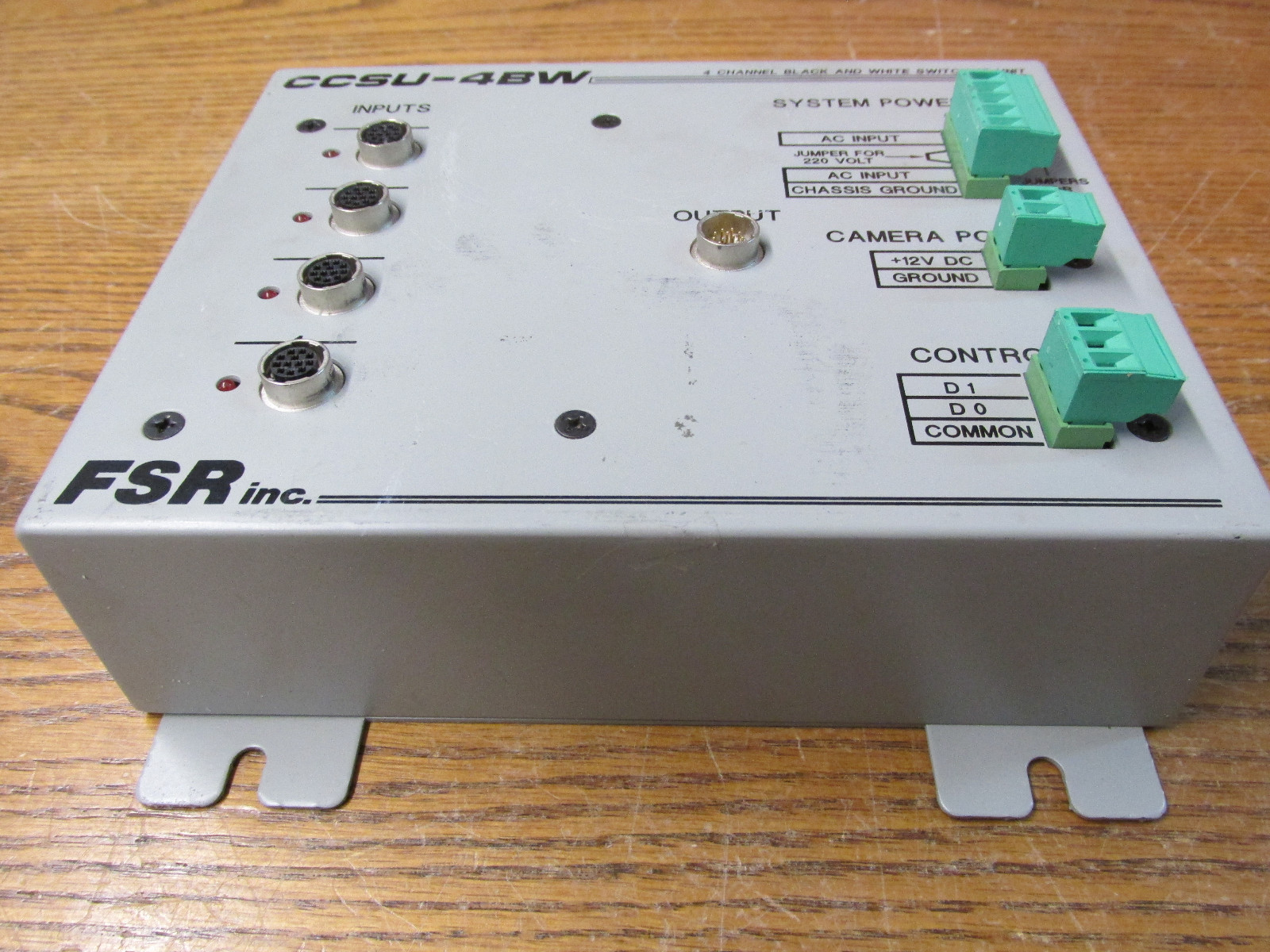 FSR CCSU-4BW 4 Channel Black And White Video Camera Switching Unit