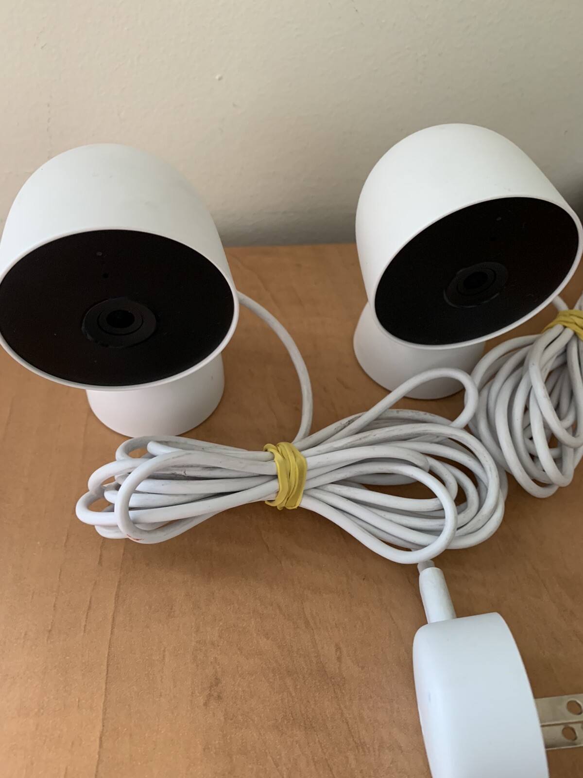 Google Nest GJQ9T Indoor Security Camera 2nd 2 Of Them. As Is Turns On. Connects