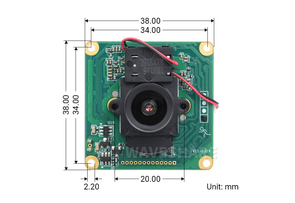 IMX462-127 IR-CUT Camera Starlight Camera Sensor Onboard ISP Fixed-Focus 2MP NEW