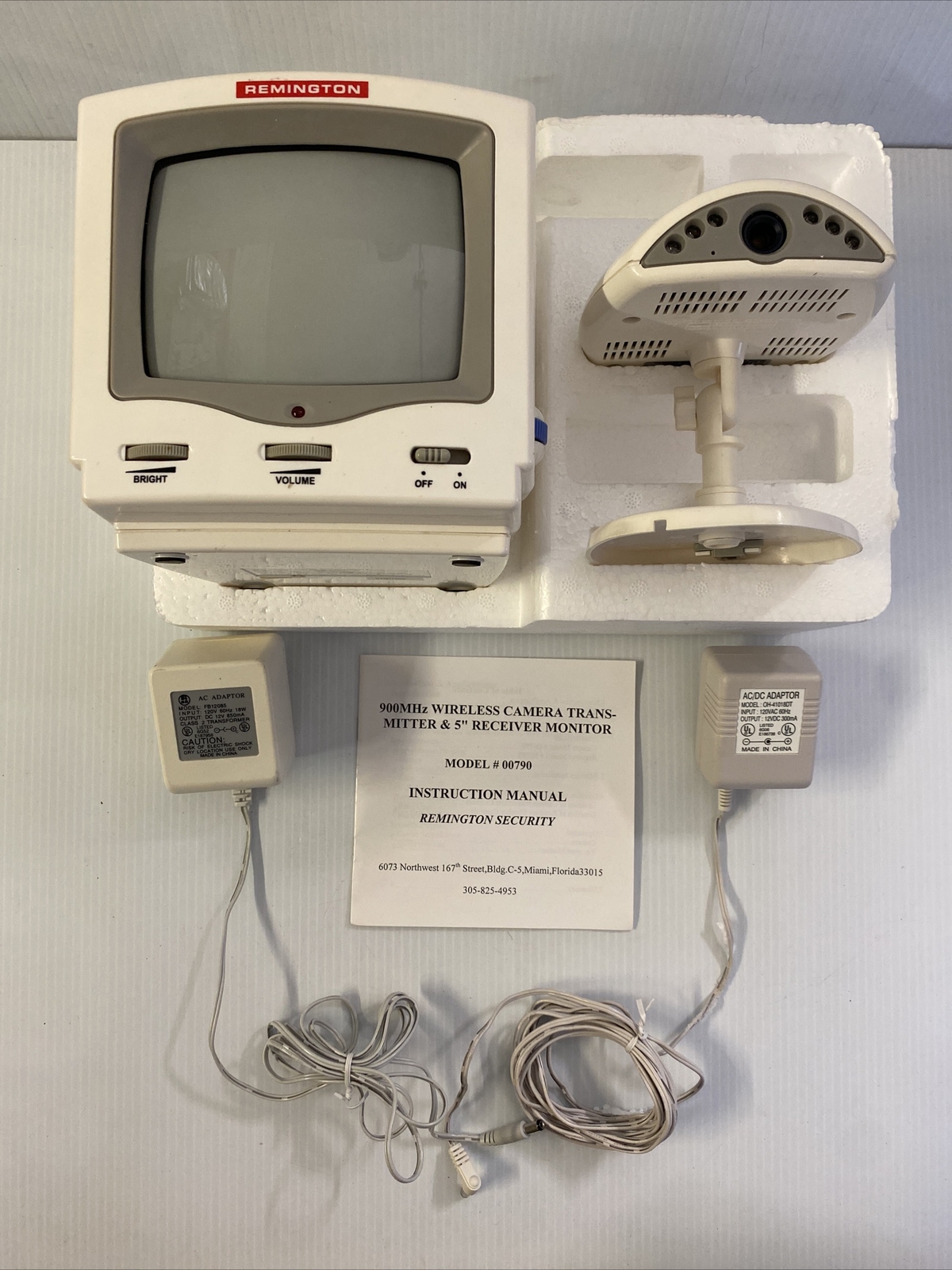 Remington – 900 MHz Wireless Observation System Model 00790 Very RARE!!!