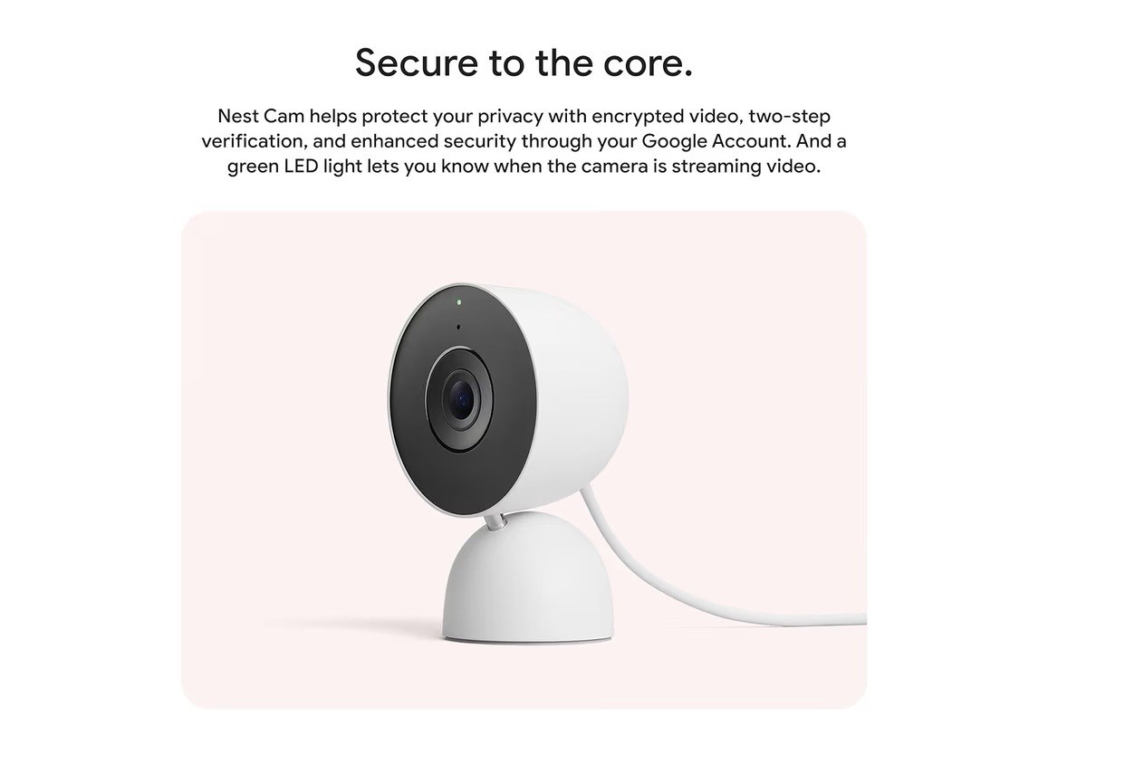 Google Nest Cam Indoor (Wired, 3rd Gen)