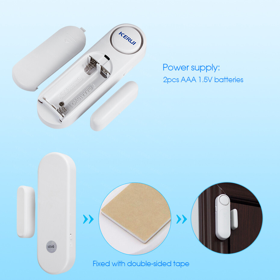 Wireless Remote Control Magnetic Sensor Door Window Home Security Burglar Alarm