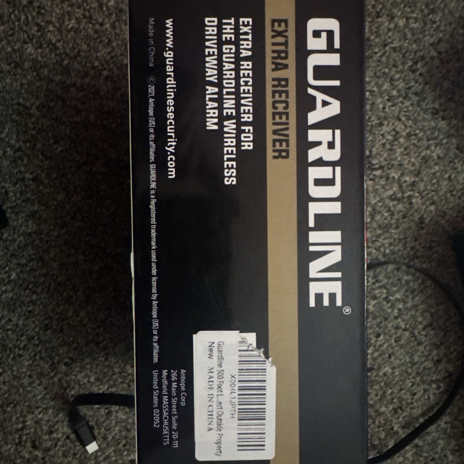 Guardline Extra Receiver For Wireless Driveway Alarm 500 Ft. Range New Open Box