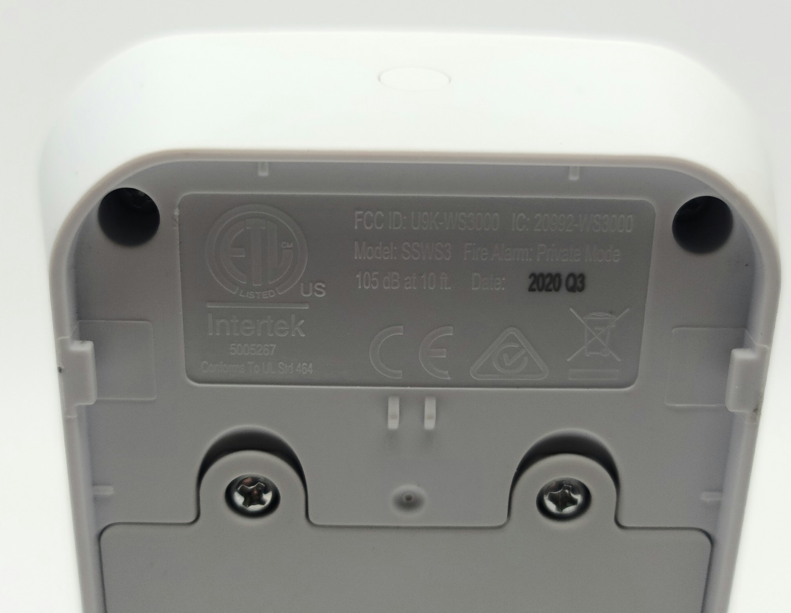 SimpliSafe Extra Siren 105dB Security System SSWS3 Fire Alarm – USED