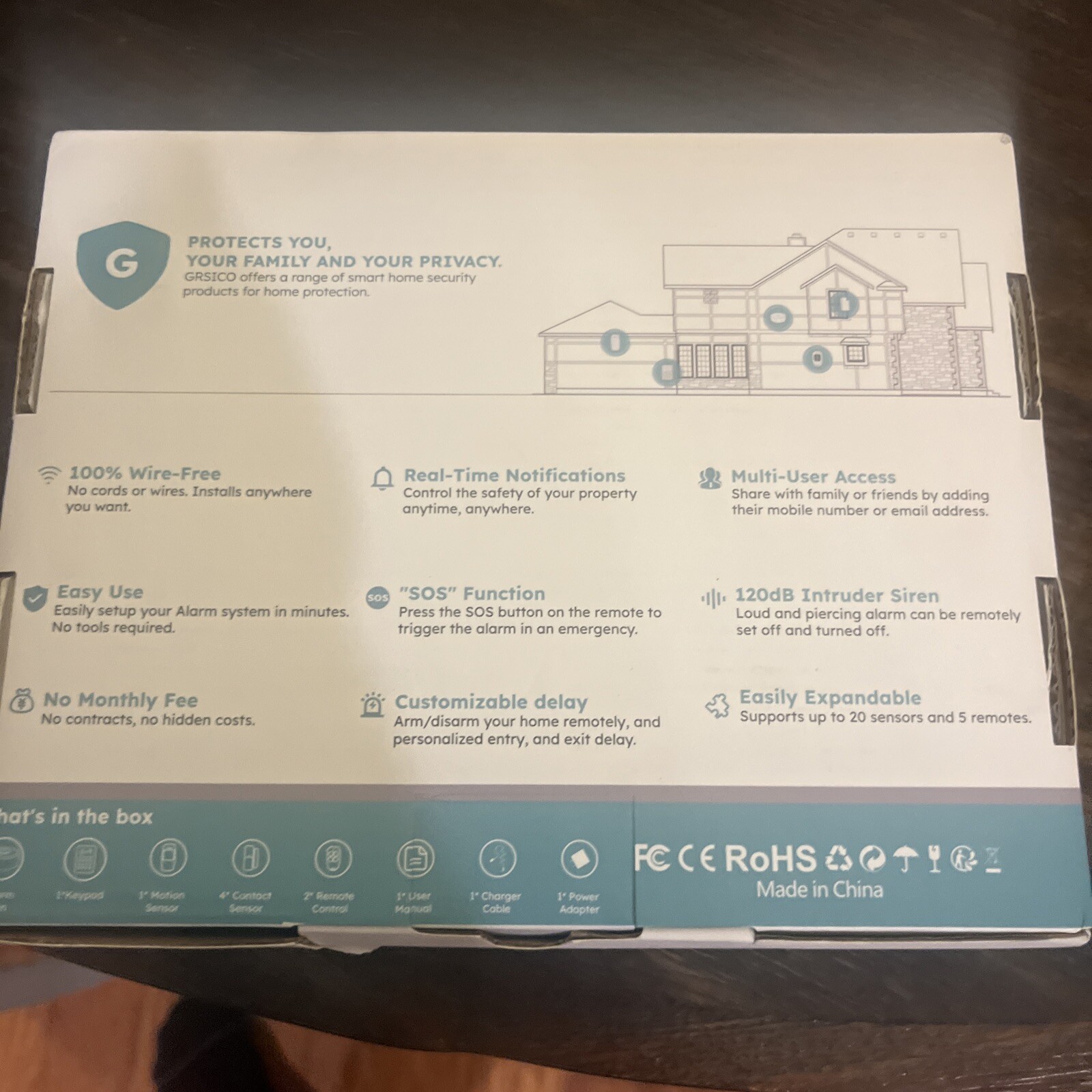 grsico home alarm system
