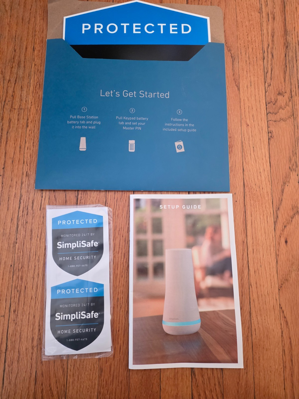 new SimpliSafe Home Security System Model SSCS3 phone monitoring through app