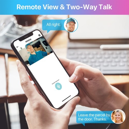 ZOSI 5MP Wireless Security Camera PT WiFi AI Face/Car Detect with Two Way Audio