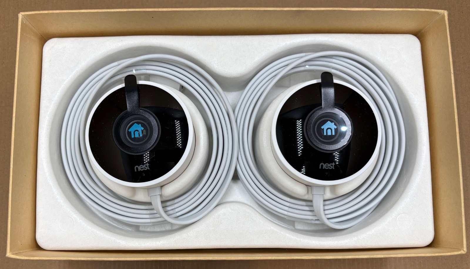 NEST Cam Outdoor Smart Security Camera (2-Pack) – NC2400ES – Open Box