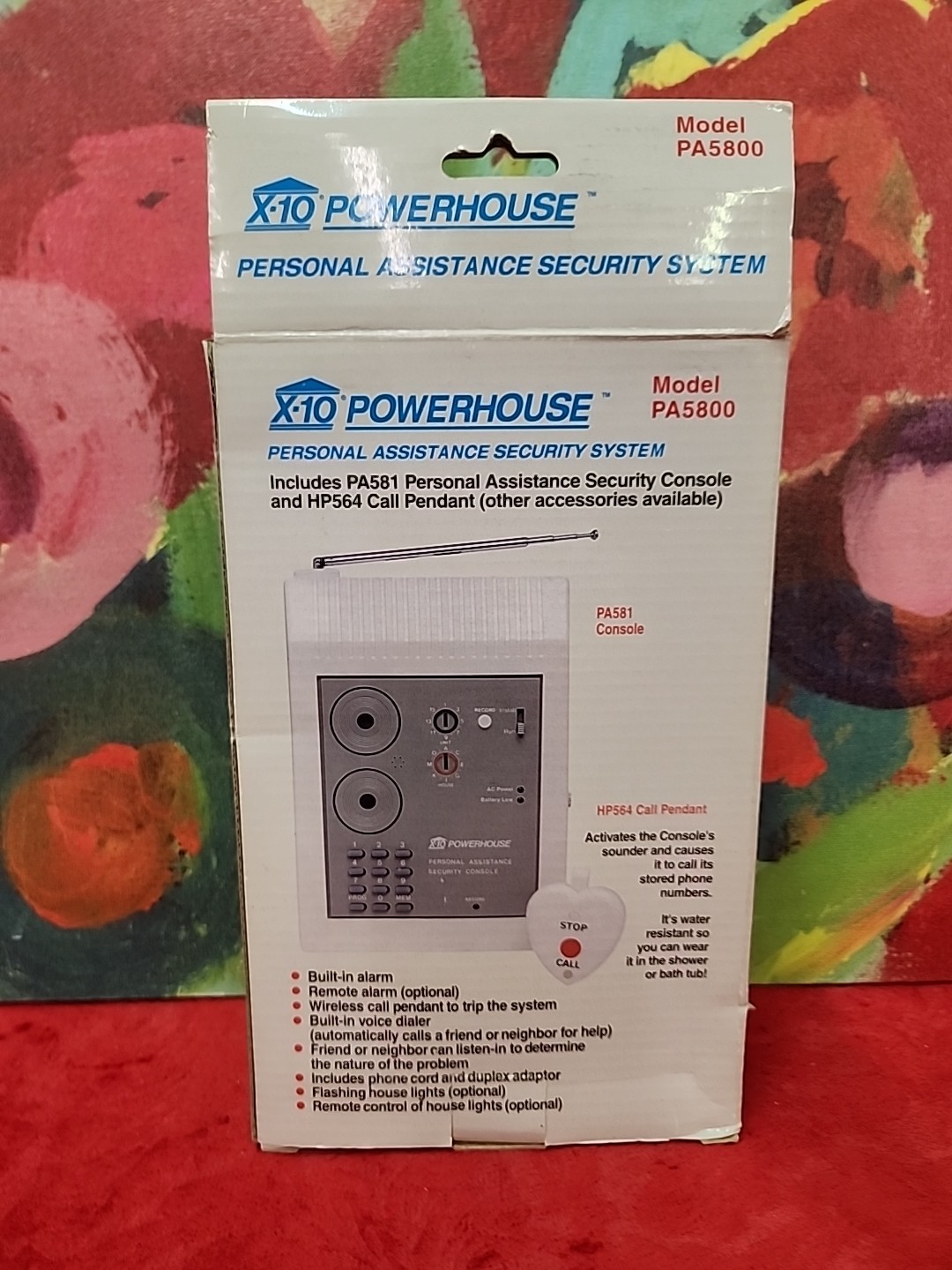 X-10 POWERHOUSE Personal Assistance Security System Call Pendant Console New