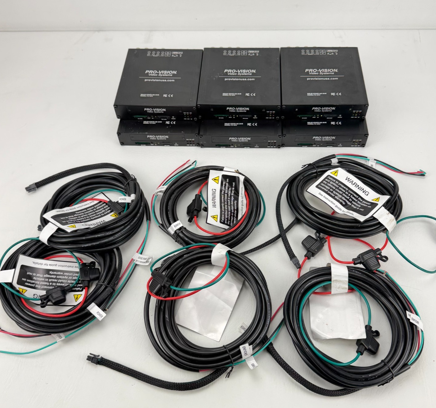Lot of 6 Pro Vision Systems HD PD-1800 Solid State DVR Camera Recorder