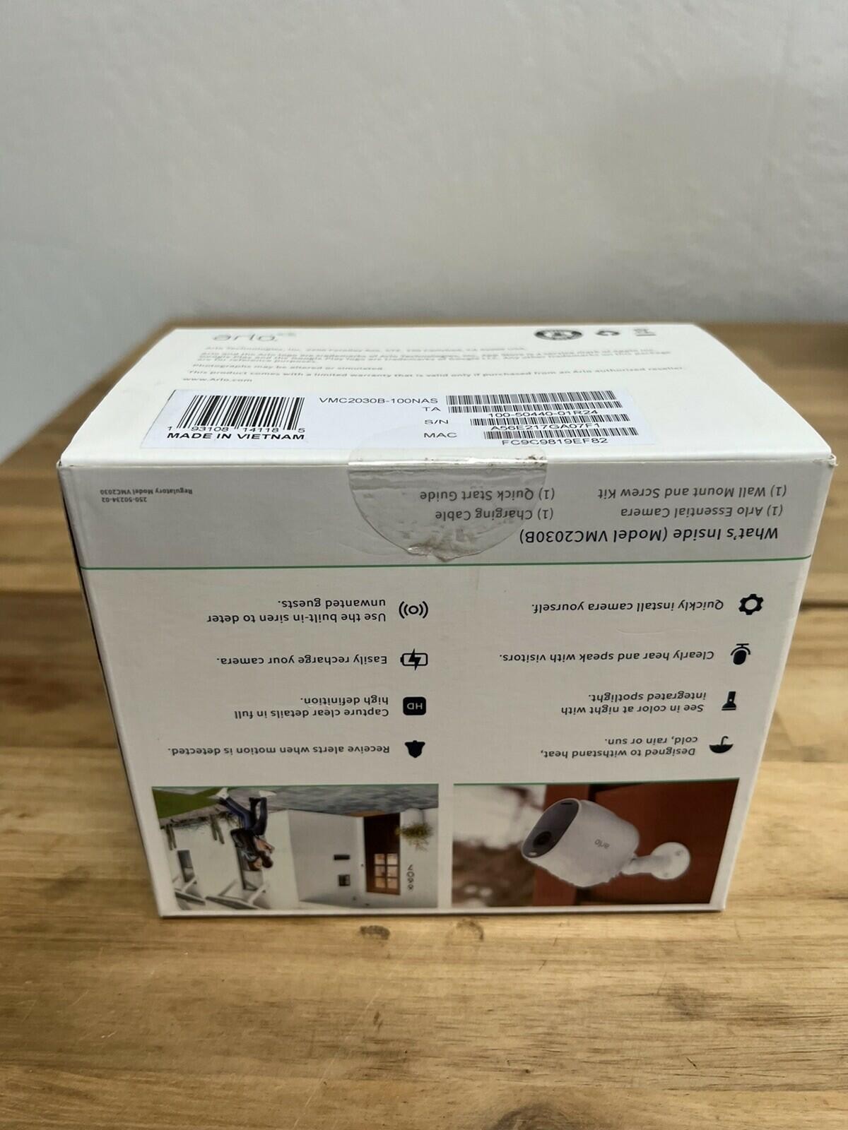 Arlo VMC2030B Essential Spotlight Wireless Camera (New)