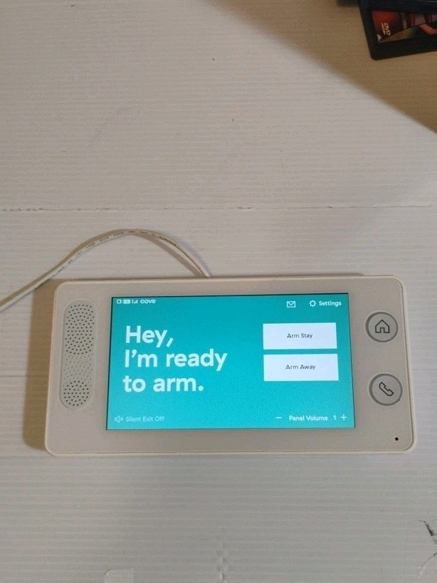Cove White Wireless Home Security System Professional Protect Touchscreen Panel