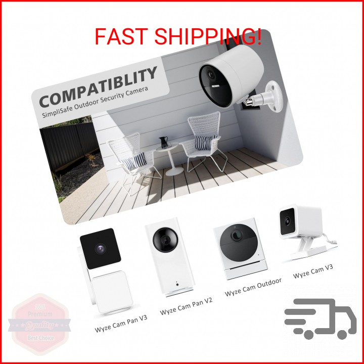 VIIVRIA 2 Pack Wall Mount Compatible with SimpliSafe Outdoor Security Camera, 36