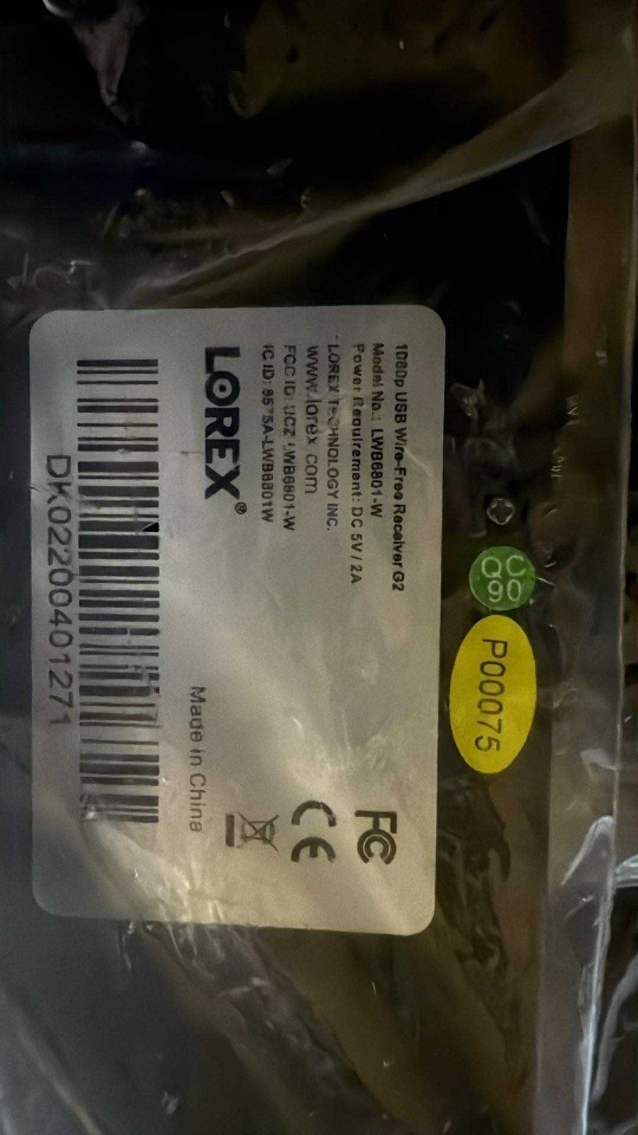Lorex LWB6801-W 6 Channel 1080p Wire-Free USB Aantenna Reciever LHB926 LHWF1000