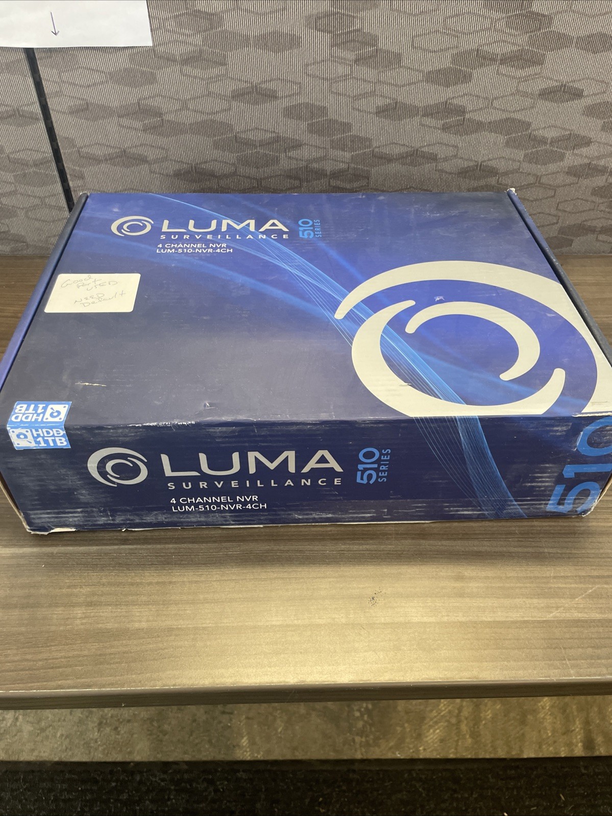 Luma LUM-510-NVR-4CH 4 Channel 1TB HDD NVR 510 Series – OB (NEEDS DEFAULT)
