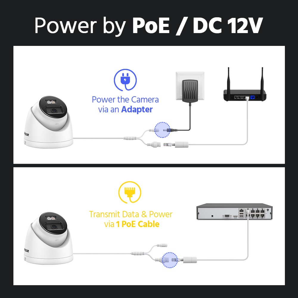 ANNKE 8CH 4K NVR 8MP Audio Recording POE Security Camera System Outdoor Color AI
