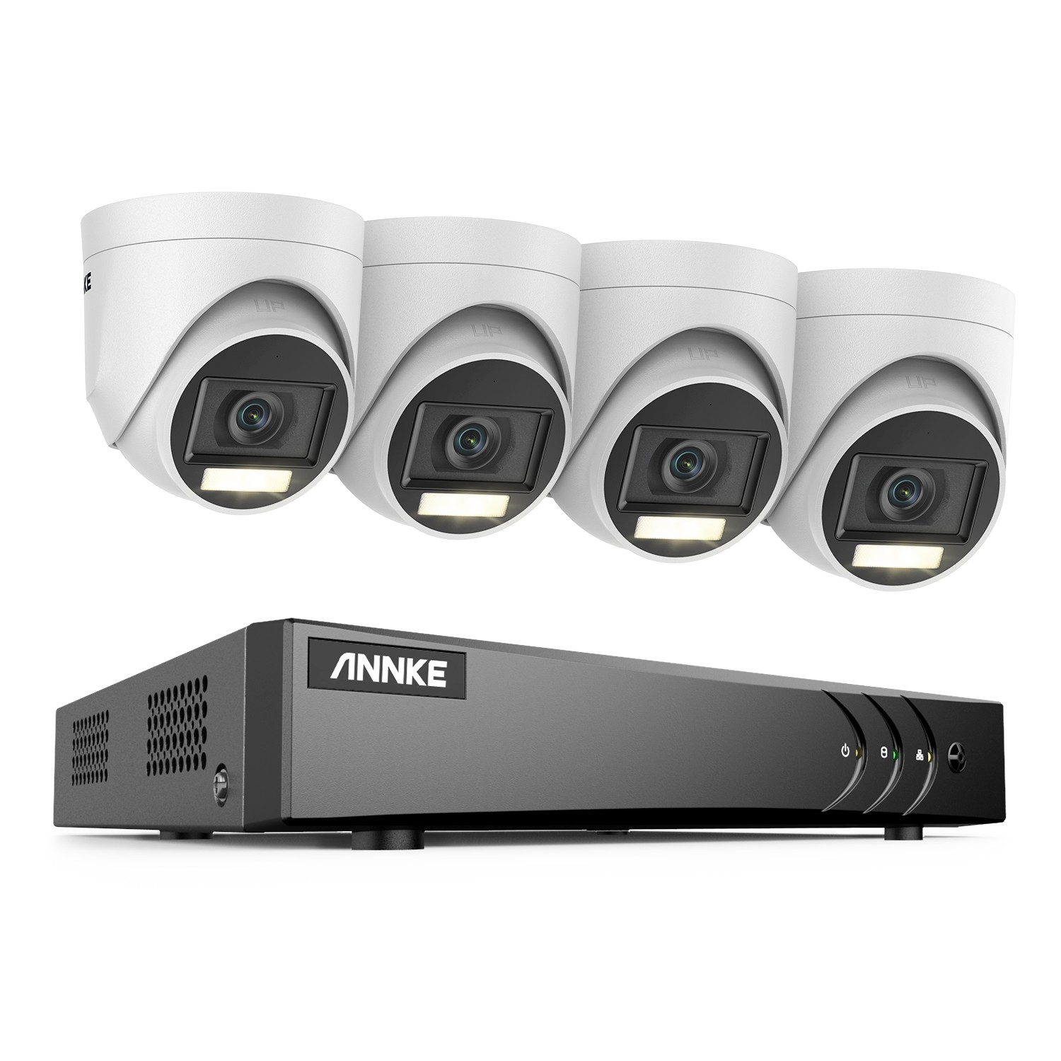 ANNKE 16CH DVR HD 5MP Color Night Security Camera System Human Detection Outdoor