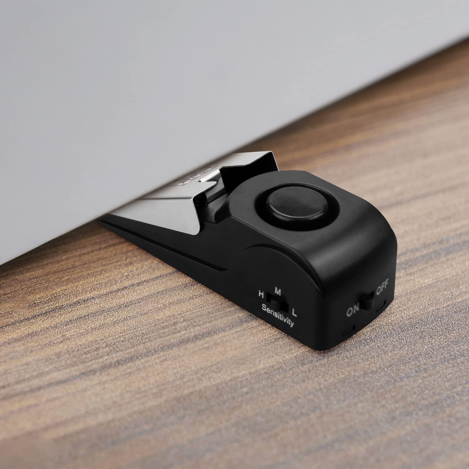 Compact Dual-Function Door Stop Alarm with 120DB Siren – Convenient Safety