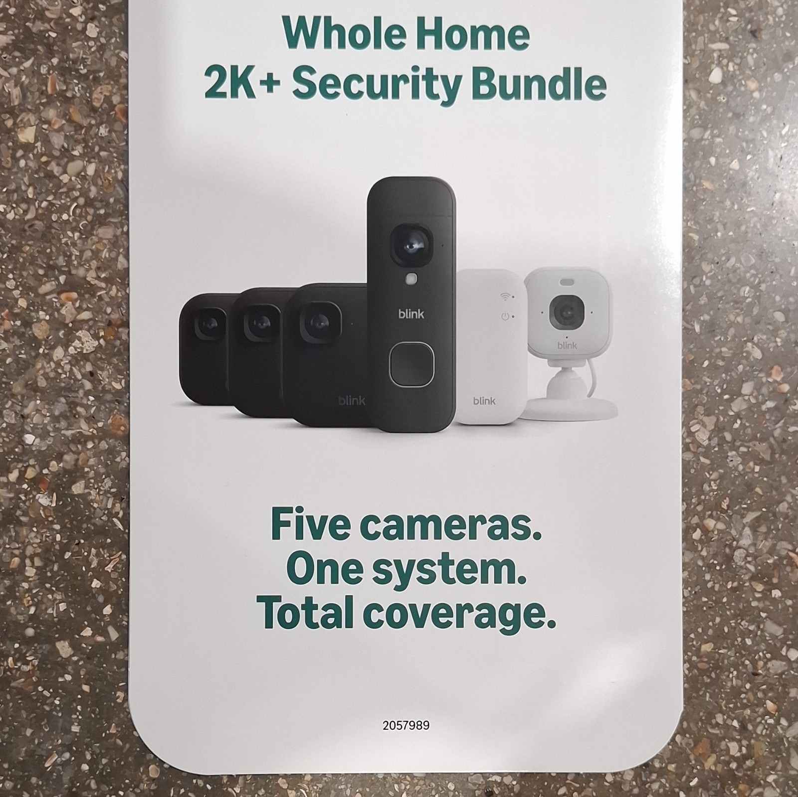 Blink Whole Home 2K+ Security Bundle 5 Wireless Cameras, Doorbell, Sync Module