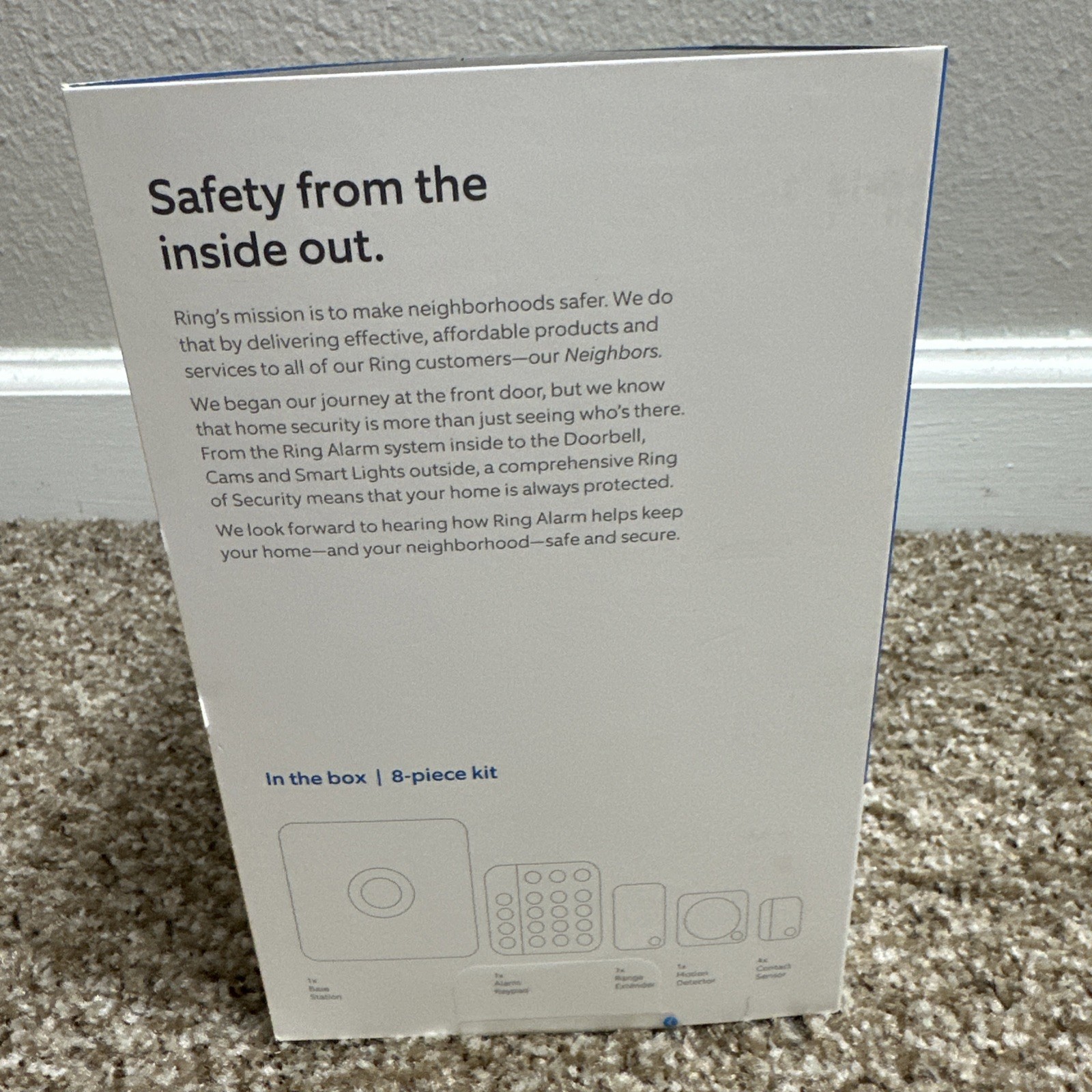 Ring Alarm 14 Piece Kit 2nd Generation Home Security System – White OPEN BOX