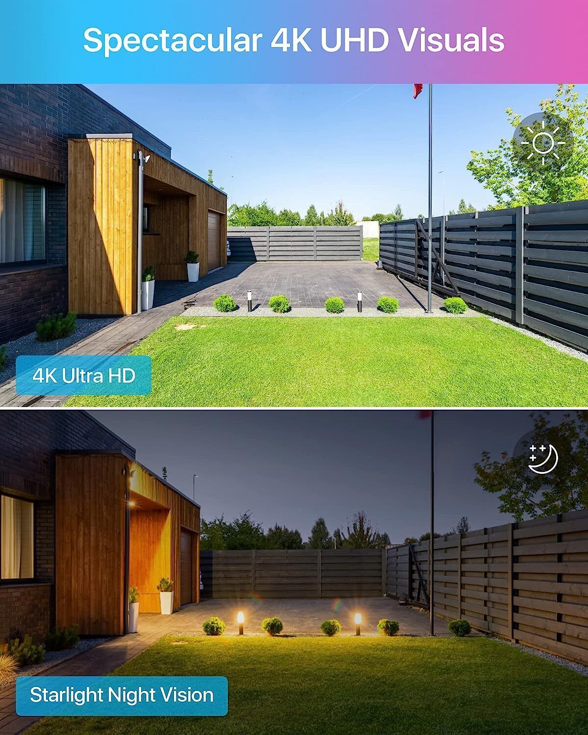 ZOSI 16CH 4K 8MP PoE Security Camera System AI Detect with Two-Way Audio Outdoor
