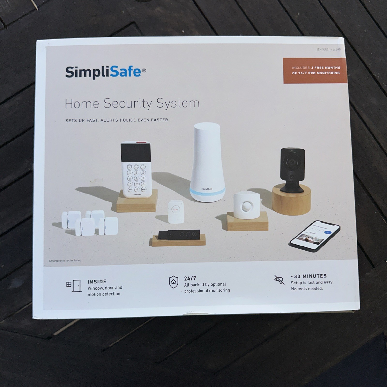SimpliSafe Home Security System with HD Camera 1444290 10pcs bundle