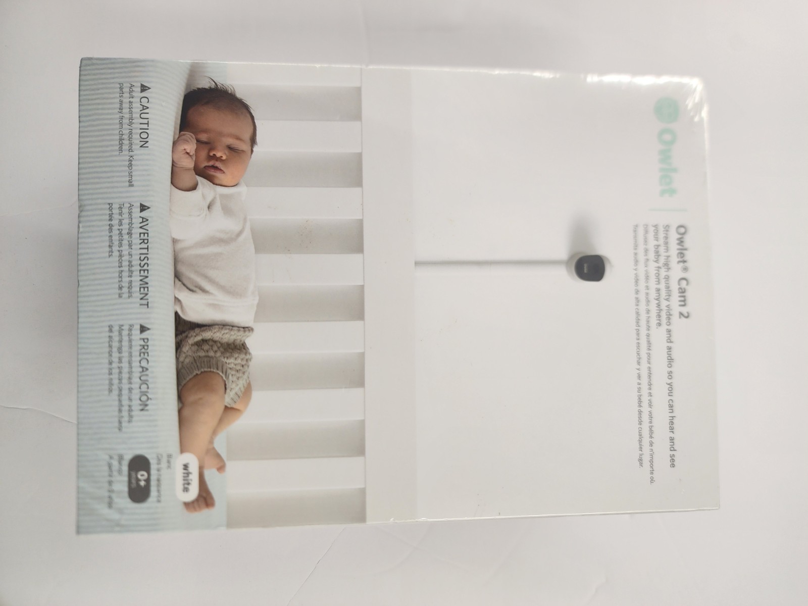 Owlet Cam 2 BC06NNBBJ Smart Video Baby Monitor White, Two-Way Audio, 1080P HD
