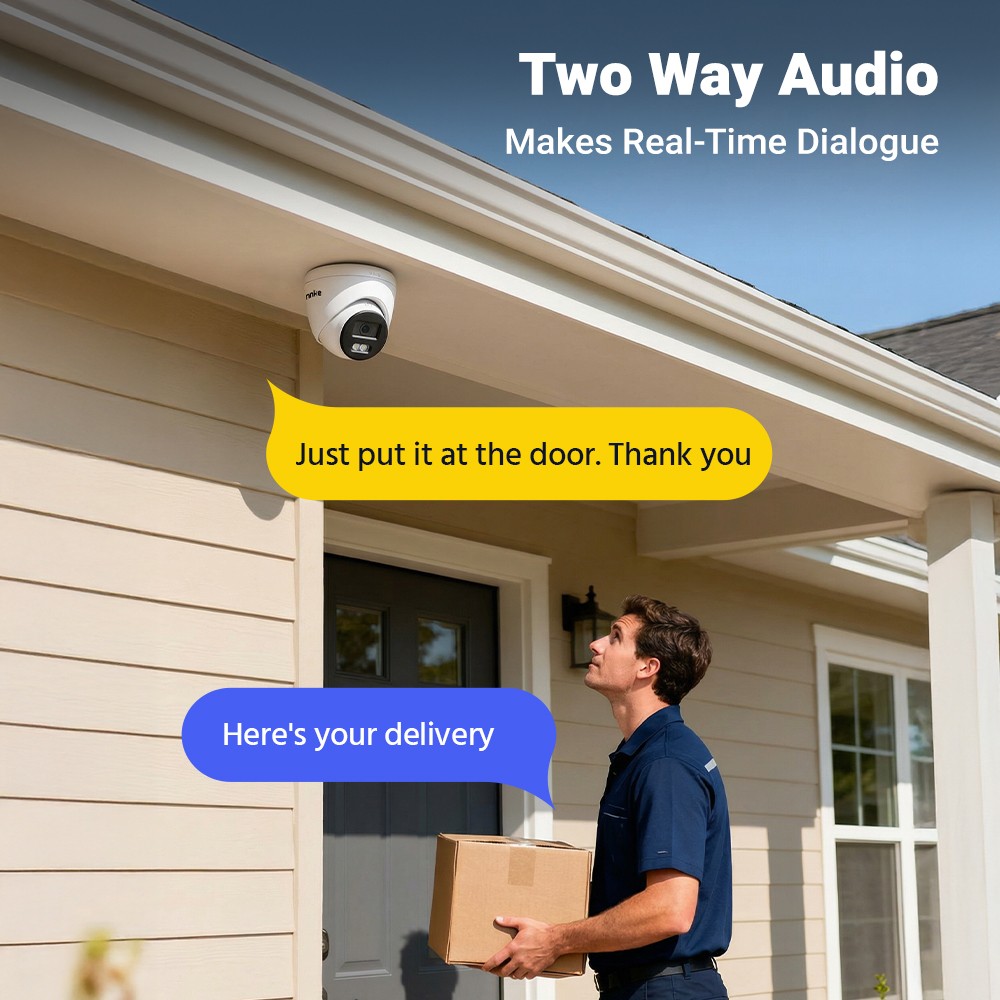 ANNKE 16CH 4K DVR 5MP Two Way Audio Security Camera System AI Color Night Vision