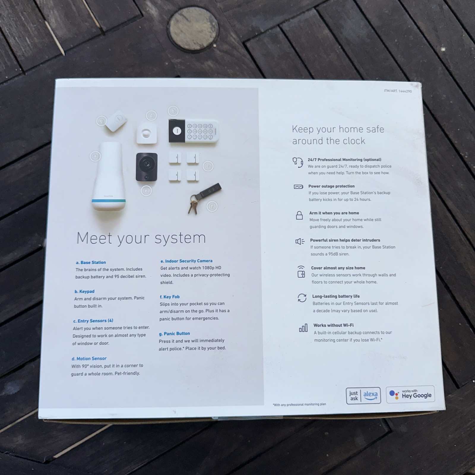 SimpliSafe Home Security System with HD Camera 1444290 10pcs bundle