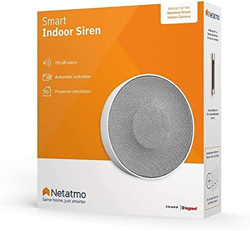 Smart Indoor Siren | Wireless 110 Decibel Siren | Auto Arm & Disarm | Easy Insta