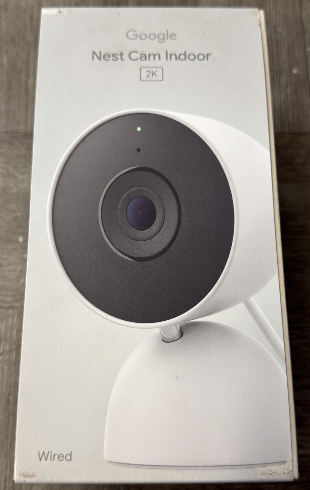 Google Nest Cam Indoor 2K (Wired, 3rd Gen) Snow #GA09973-US (NEW/SEALED)