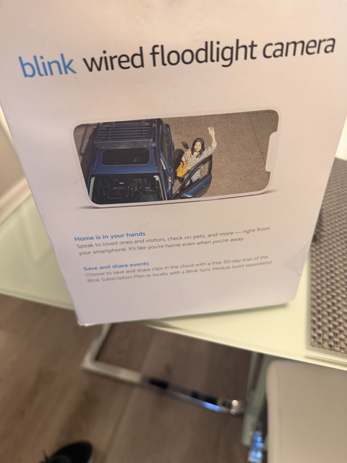 Blink Wired Floodlight Camera LED 2600 Lumens Wi-Fi Alexa HD Weather Resistant