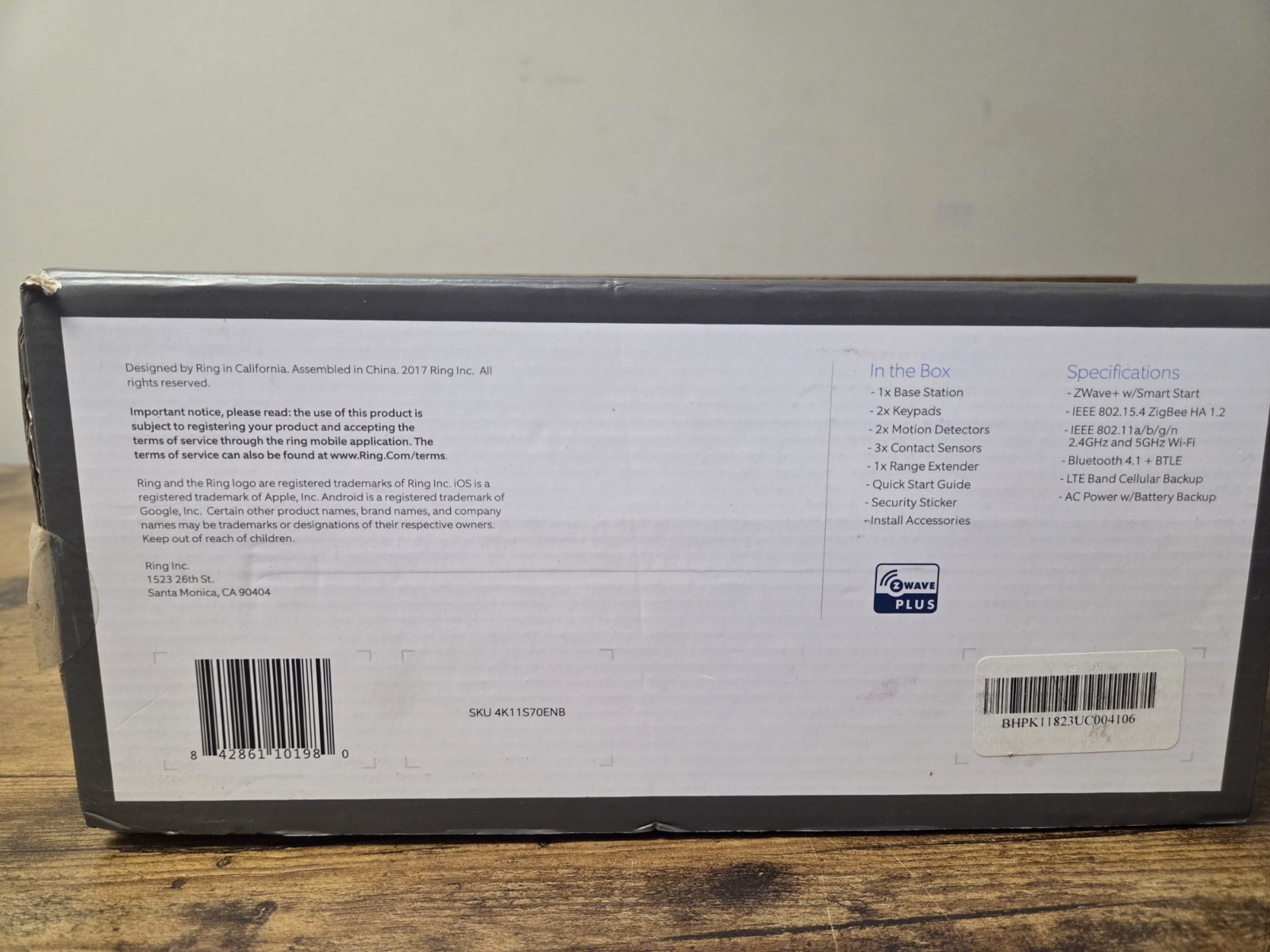 Ring Security Alarm Bundle Starter Set 1st Edition 9-Piece Set (New-Open Box)